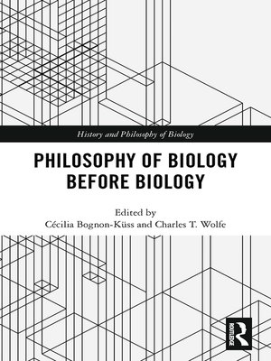 cover image of Philosophy of Biology Before Biology